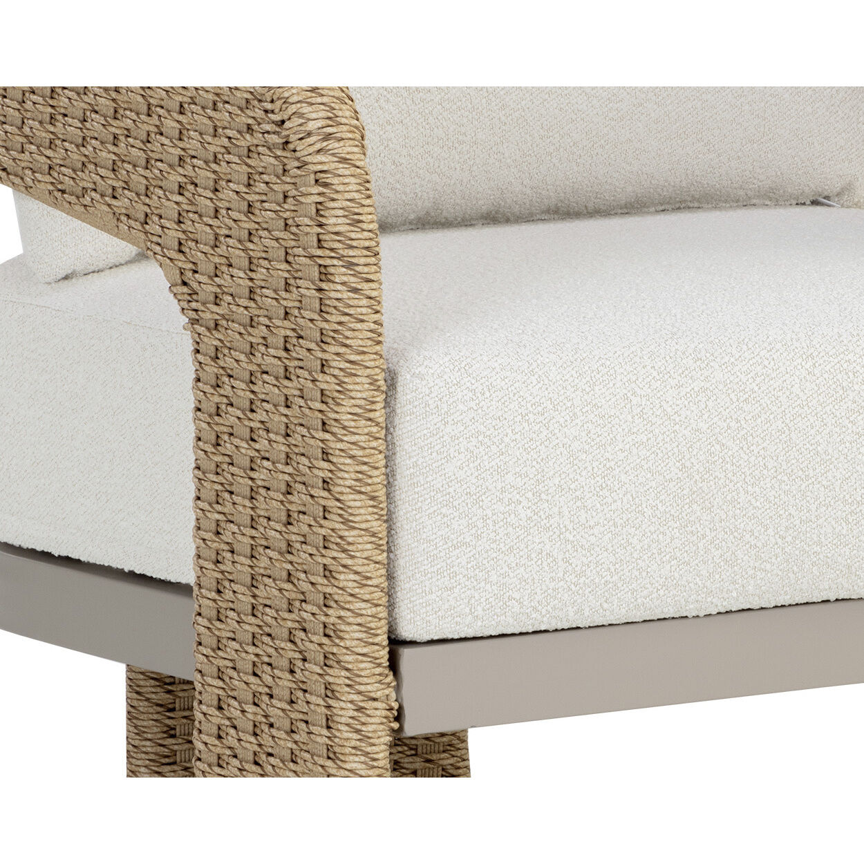 Pylos Natural / Louis Cream Outdoor Lounge Chair